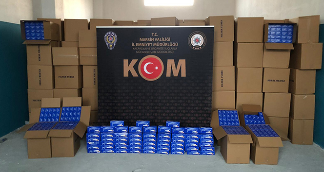 10 milyon adet gümrük kaçağı makaron ele geçirildi