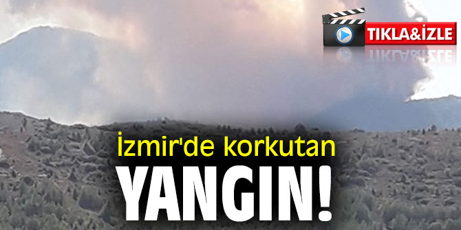 İzmir'de korkutan yangın! 