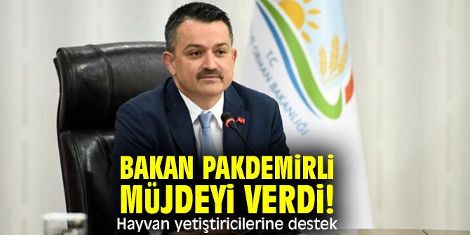 Bakan Pakdemirli müjdeyi verdi! Hayvan yetiştiricilerine destek
