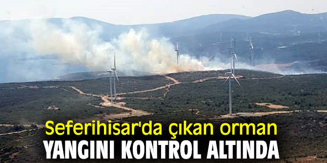 Seferihisar'da çıkan orman yangını kontrol altında