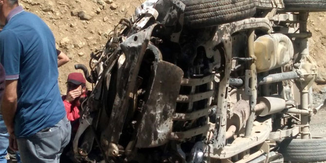 Araç uçuruma yuvarlandı! 6 ölü