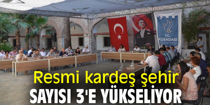 Resmi kardeş şehir sayısı 3'e yükseliyor
