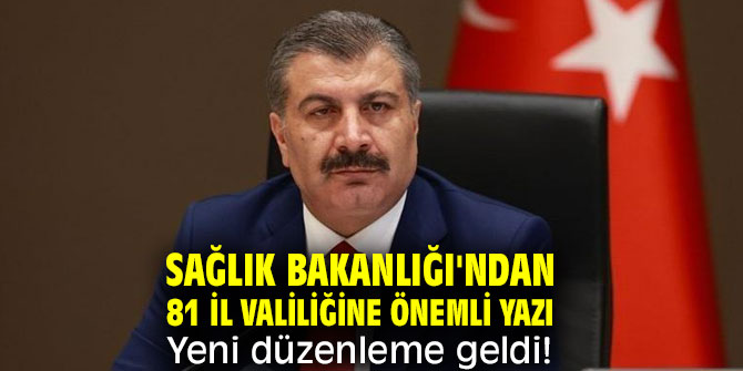 Sağlık Bakanlığı'ndan yeni düzenleme geldi!