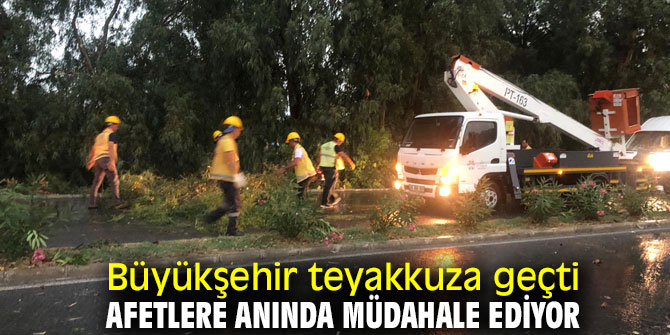 Aydın Büyükşehir Belediyesi afetlere anında müdahale ediyor