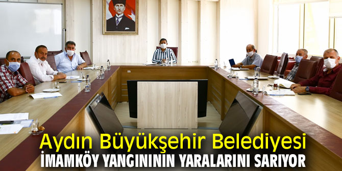 Büyükşehir İmamköy yangınının yaralarını sarıyor!