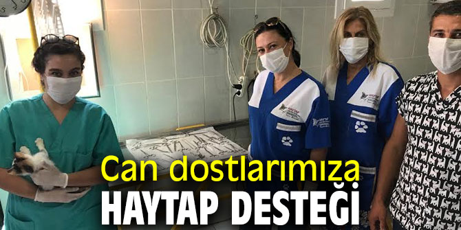 Karaburun'da Can dostlara HAYTAP desteği 