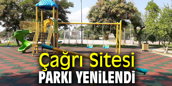 Kuşadası'nda Çağrı Sitesi parkı yenilendi