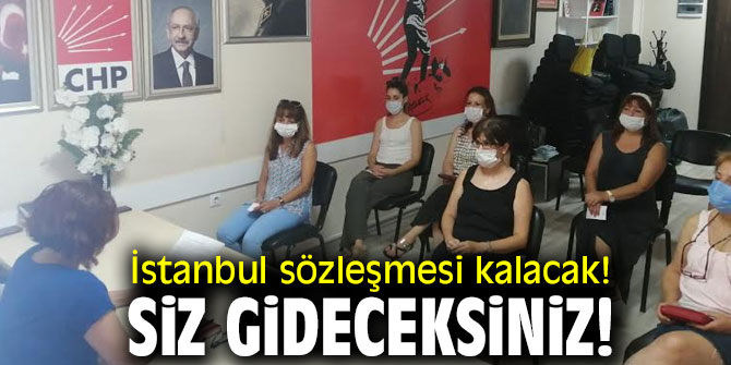 CHP Bayraklı Kadın Kolların’dan İstanbul sözleşmesi açıklaması