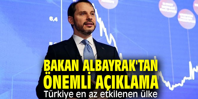 Bakan Albayrak, "Türkiye en az etkilenen ülke"