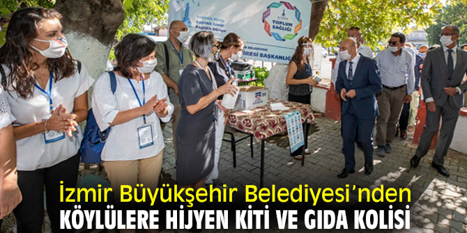 İzmir Büyükşehir Belediyesi’nden hijyen kiti ve gıda kolisi!