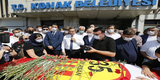 Aksan’a Konak Belediyesi’nde son veda