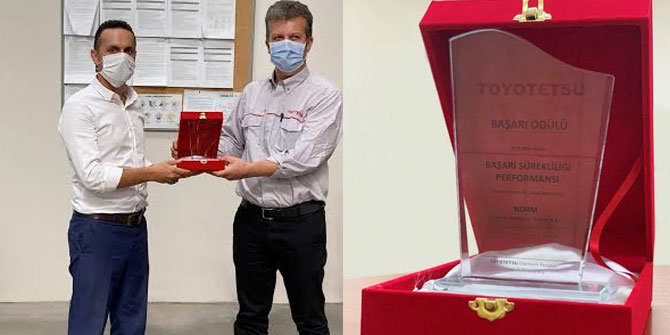 Norm Cıvata'ya Toyotetsu’dan Başarı Sürekliliği Ödülü