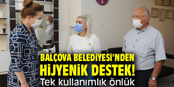 Balçova Belediyesi’nden Hijyenik Destek! Tek kullanımlık önlük 