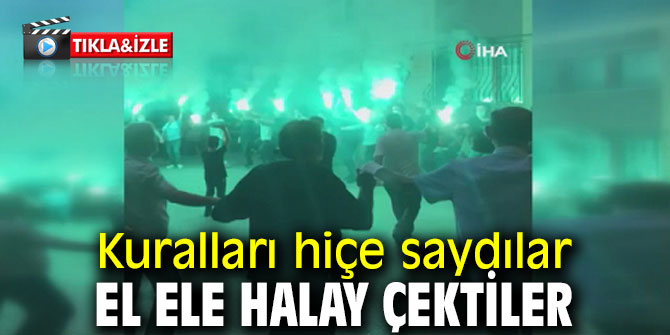El ele halay çektiler