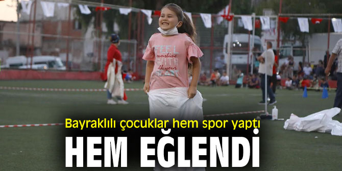 Bayraklı'da çocuklar eğlendi