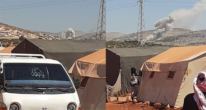 Rus savaş uçakları İdlib'e saldırdı! 