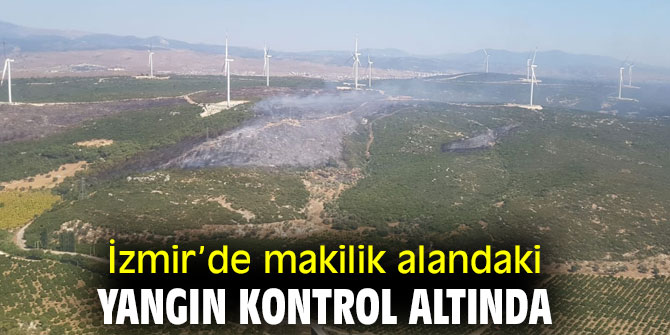 İzmir’deki yangın kontrol altında