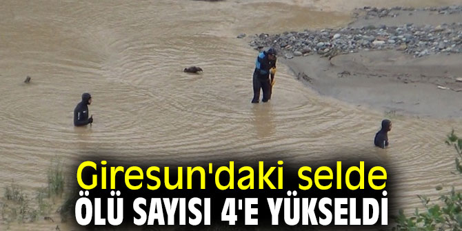 Giresun'da yaşanan selde bir uzman çavuş şehit oldu