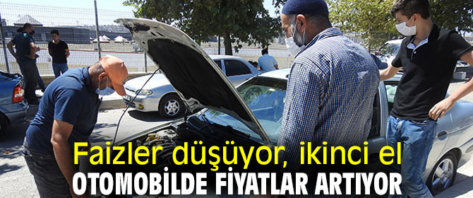 Faizlerin düşmesi ikinci el otomobillere yaramadı!