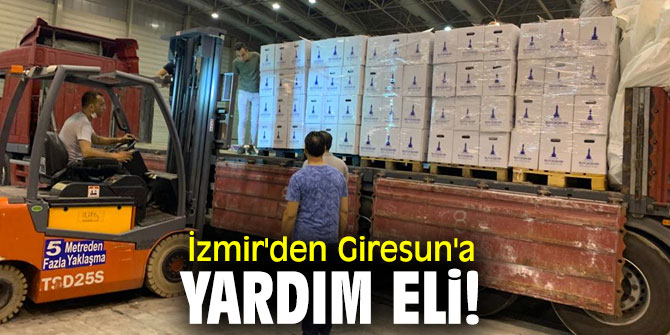 İzmir'den Giresun'a yardım eli!