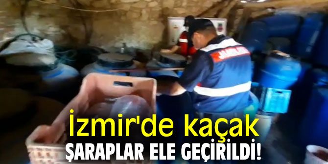 İzmir'de kaçak şaraplar ele geçirildi!