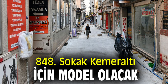 848. Sokakta  altyapı çalışmaları tamamlandı