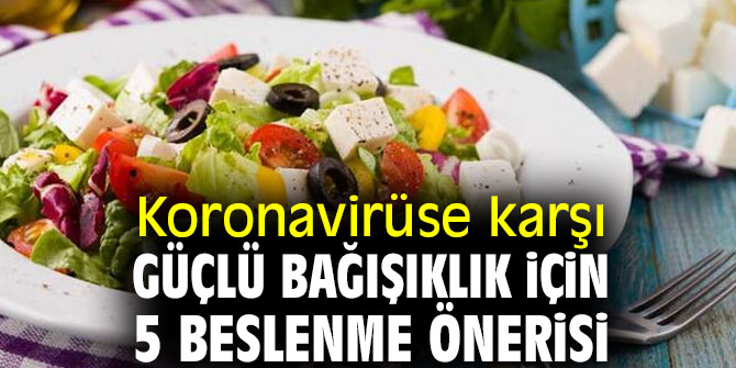 Bağışıklık güçlendirici 5 beslenme önerisi!