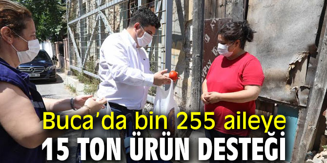 Buca’da bin 255 aileye 15 ton ürün desteği 