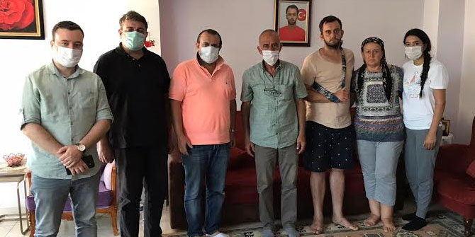 Melih Vardar'ın ailesine taziye ziyareti