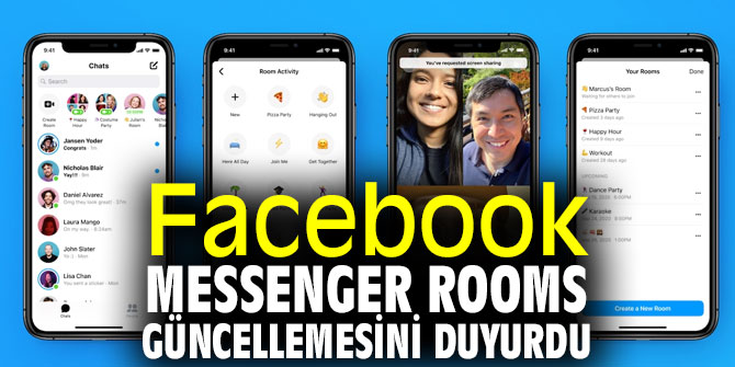 Facebook Messenger Rooms güncelleme aldı!