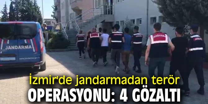 Terör operasyonunda 4 gözaltı