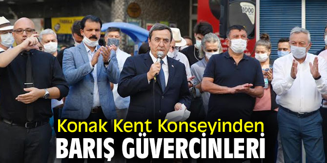 Konak Kent Konseyinden barış güvercinleri