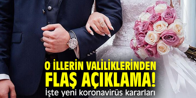 Valiliklerden flaş açıklama!  İşte yeni koronavirüs kararları