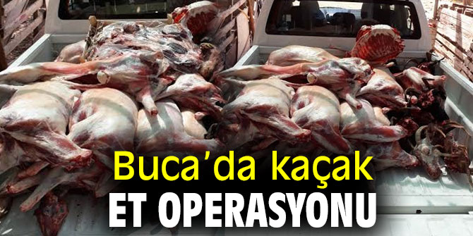 Buca’da kaçak et operasyonu: 20 küçükbaşa el kondu