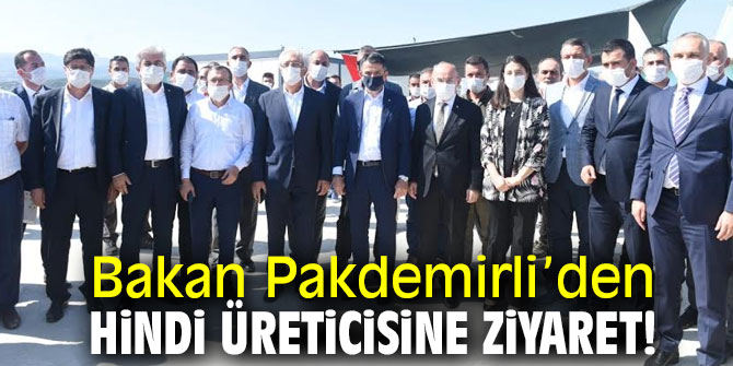 Bakan Pakdemirli Hindi Üreticisini Ziyaret Etti