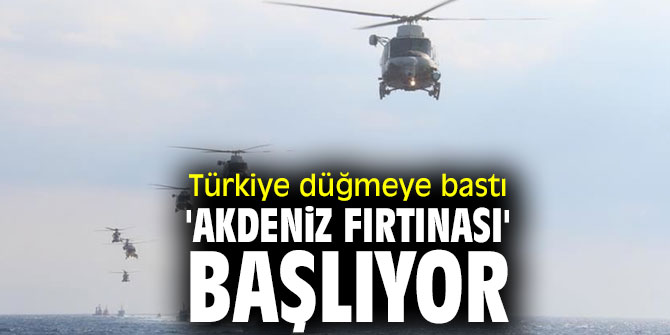 KKTC'de, 'Akdeniz Fırtınası Tatbikatı' yapılacak