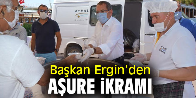 Başkan Ergin’den aşure ikramı