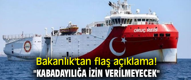 Bakanlık'tan flaş açıklama! "Kabadayılığa izin verilmeyecek"