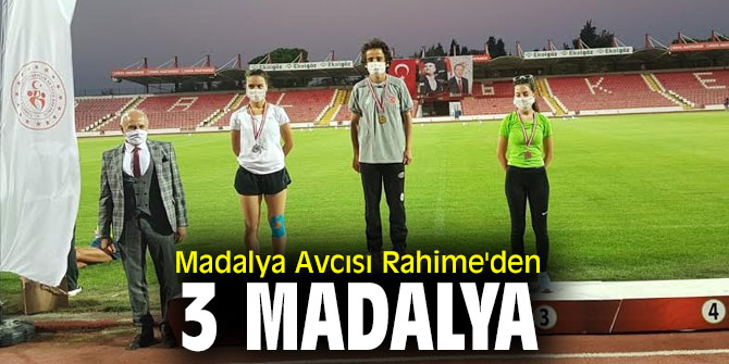 Madalya Avcısı Rahime'den 3 madalya