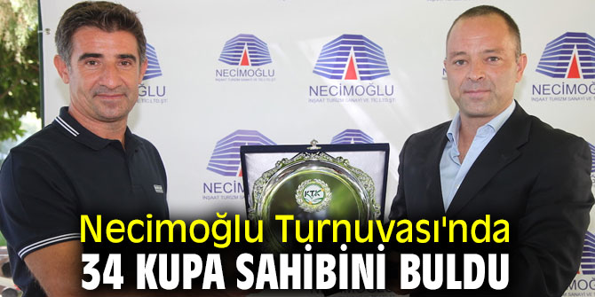 Necimoğlu Turnuvası'nda 34 kupa sahibini buldu