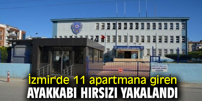 Ayakkabı hırsızı yakalandı