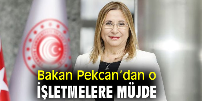 Bakan Pekcan’dan o işletmelere müjde