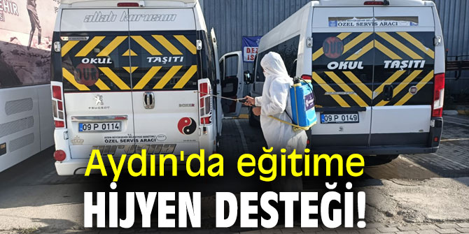 Aydın'da eğitime hijyen desteği!