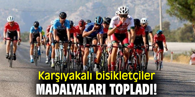 Karşıyakalı bisikletçiler madalyaları topladı!