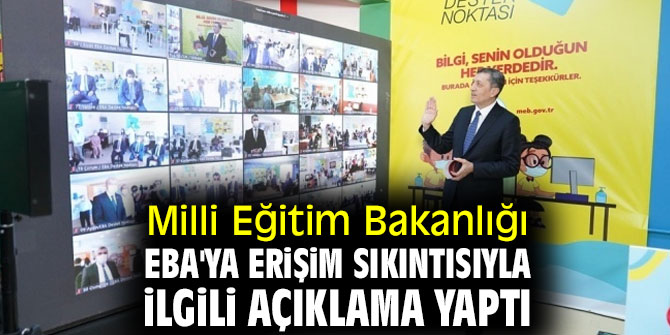 Milli Eğitim Bakanlığından EBA açıklaması