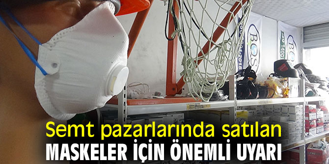 O maskeler için önemli uyarı