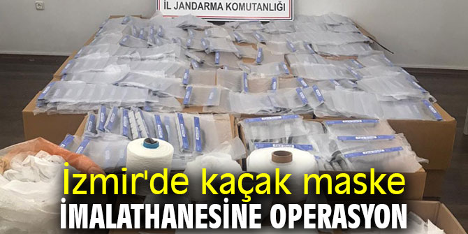 Kaçak maske imalathanesine operasyon