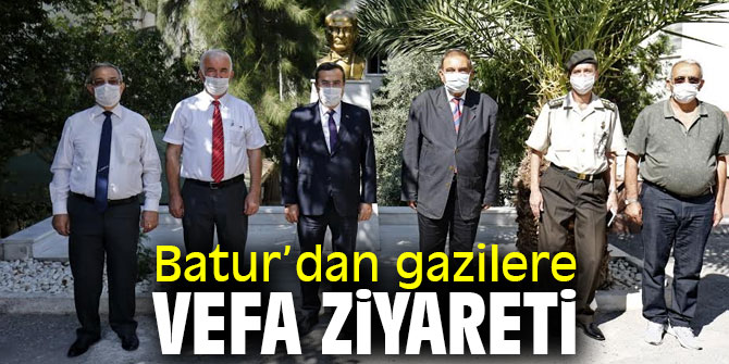 Başkan Batur’dan gazilere vefa ziyareti
