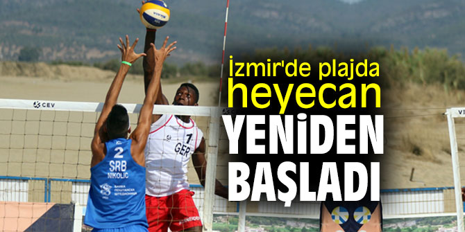 İzmir'de plajda heyecan yeniden başladı