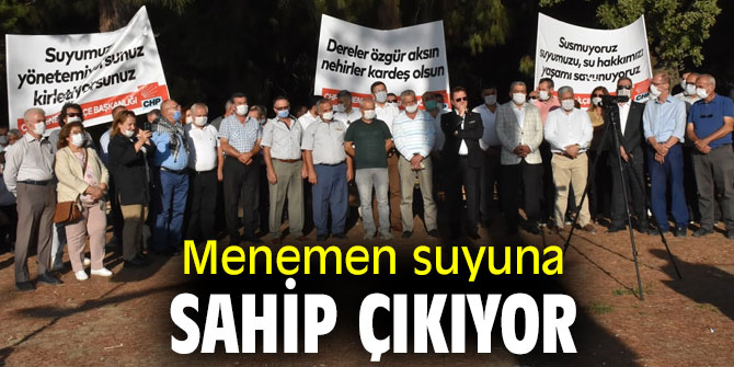 Menemen suyuna sahip çıkıyor